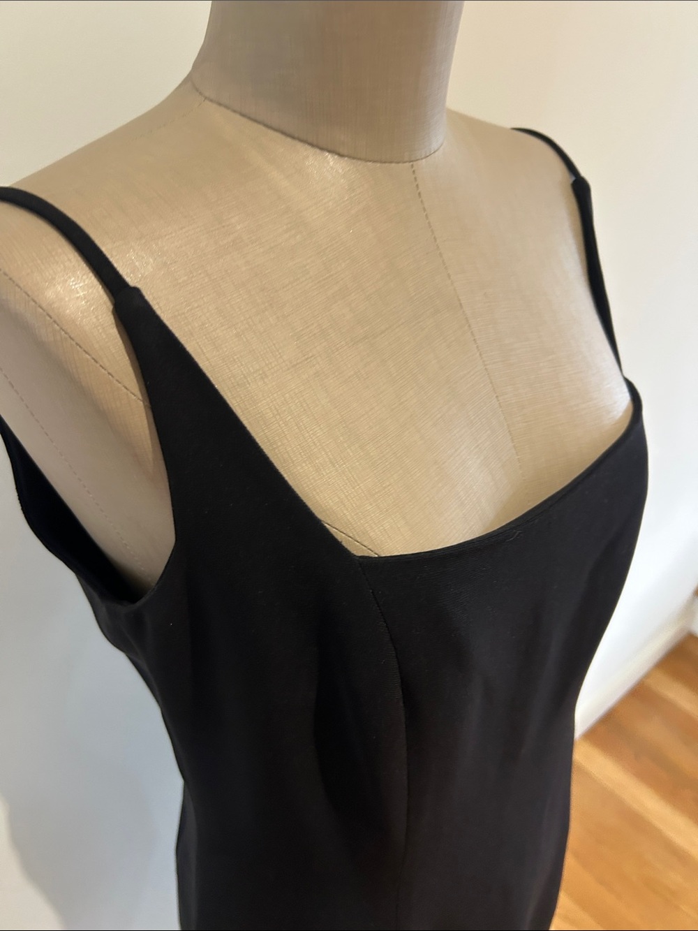Jones New York Black Slip Dress with Thin Straps